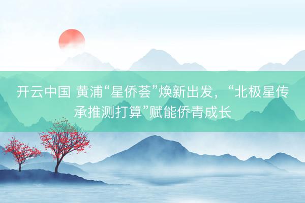 开云中国 黄浦“星侨荟”焕新出发，“北极星传承推测打算”赋能侨青成长
