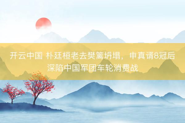 开云中国 朴廷桓老去樊篱坍塌，申真谞8冠后深陷中国军团车轮消费战